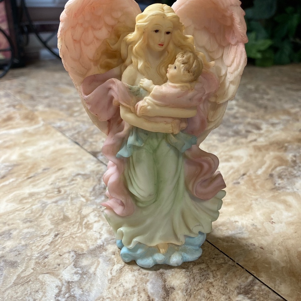 4 Unique Vintage Polystone Angels Individually or as a group